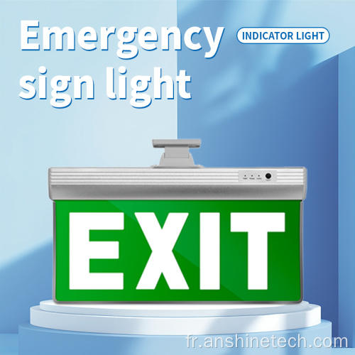 Panneau de sortie LED mural d'urgence